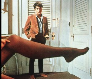 Dustin Hoffman and Anne Bancroft in the 1967 classic film The Graduate